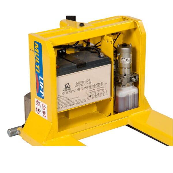 Patín semi eléctrico ELP-1000P STD 1000 kg tipo tijera de alta elevación standard 27X48" - Image 3
