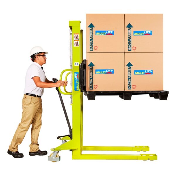 Apilador hidráulico manual HMS-1500N 1.6 m 1500 kg patas cerradas - Image 3