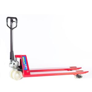 Patín hidráulico manual PND-3000N 3000 kg Angosto tarima europea. Llantas tandem Nylamid. 20.5x48"