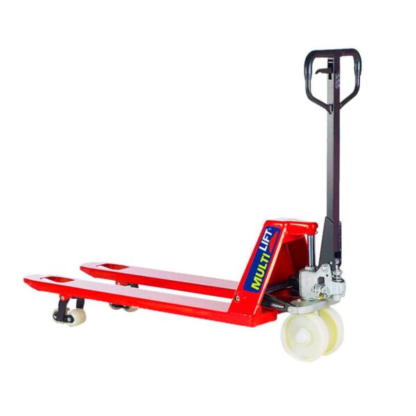 Patín hidráulico manual PND-3000N 3000 kg Angosto tarima europea. Llantas tandem Nylamid. 20.5x48" - Image 3