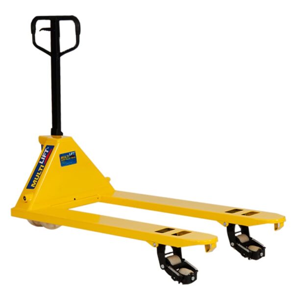 Patín hidráulico manual PSM-2500N 2500 kg con movimiento multidireccional (Puede avanzar lateralmente como cangrejo). Llantas multidireccionales Nylamid. 27x48" - Image 4