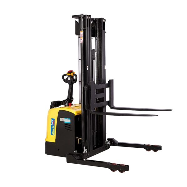 Apilador eléctrico WSE-1500P AC Lithium 4.5 m 1500 kg con batería de litio. Patas anchas ajustables. Uso pesado. - Image 2