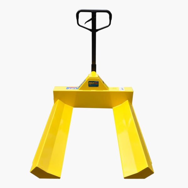Patín hidráulico manual PRD-1000N 1000 kg para manejo de rollos. Llantas tándem Nylamid. 38X45" - Image 2