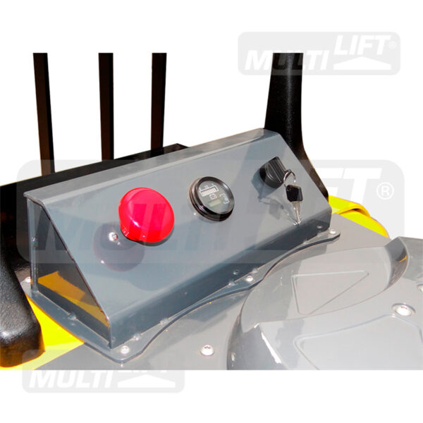 Patín eléctrico industrial EPR-3500P AC DP Li 3500 kg con doble tarima, batería de litio.Hombre a bordo, llantas sencillas de poliuretano - Image 3