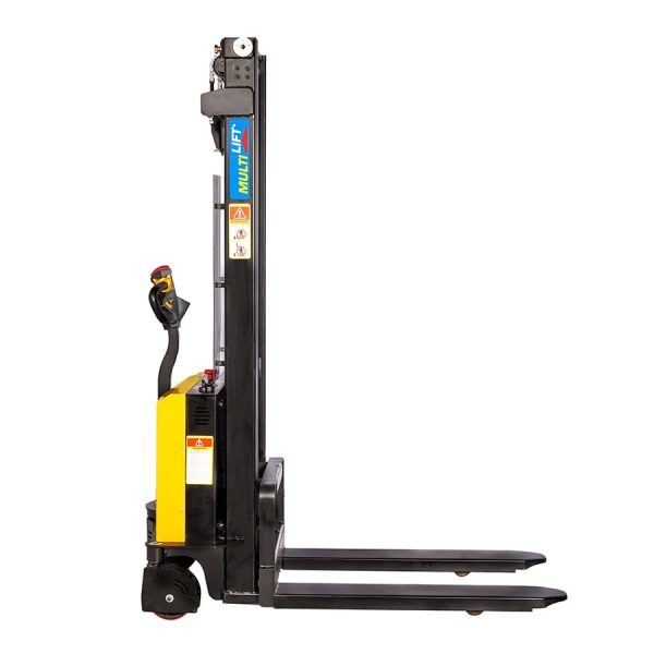 Apilador eléctrico LSE-1500P AT 3.3 m 1500 kg todo terreno patas cerradas para tarima de una sola cara