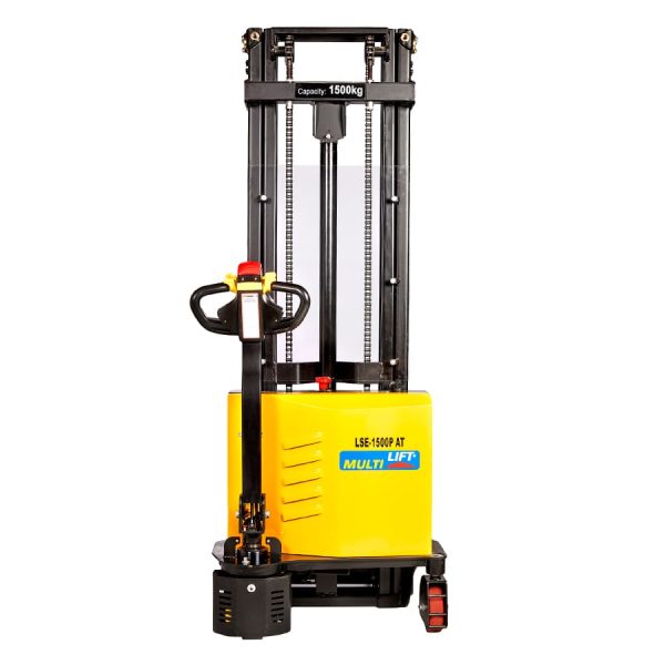 Apilador eléctrico LSE-1500P AT 3.3 m 1500 kg todo terreno patas cerradas para tarima de una sola cara - Image 2