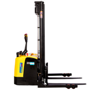 Apilador eléctrico WSE-1500P AC 4.5 m 1500 kg patas anchas ajustables. Uso pesado.