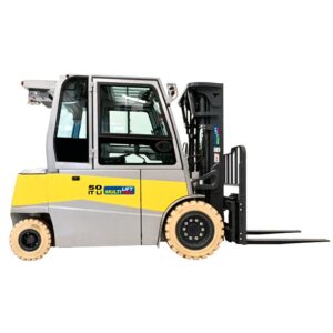 Montacargas eléctrico FB-50-IT Li 4.35 M 5000 kg . Batería de litio.  Rudomático. No manchante.  Cabina con aire acondicionado. Cuarta válvula y desplazador lateral