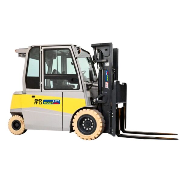 Montacargas eléctrico FB-50-IT Li 4.35 M 5000 kg . Batería de litio.  Rudomático. No manchante.  Cabina con aire acondicionado. Cuarta válvula y desplazador lateral - Image 3