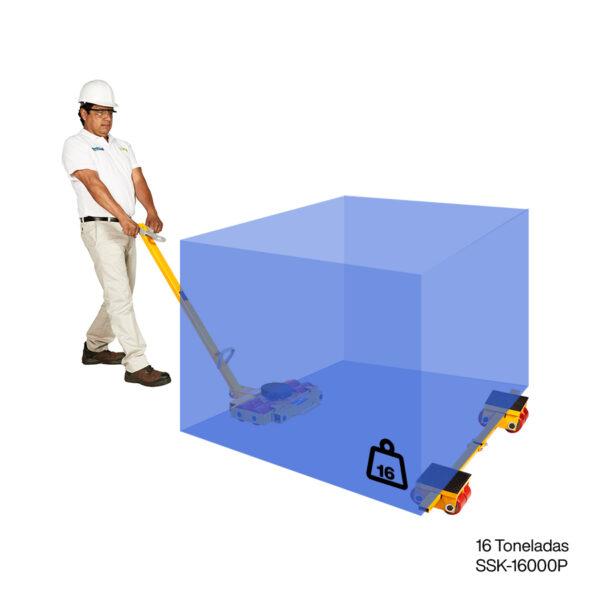Kit de tortuga de carga con dolly SSK-16000P 16000 kg - Image 3