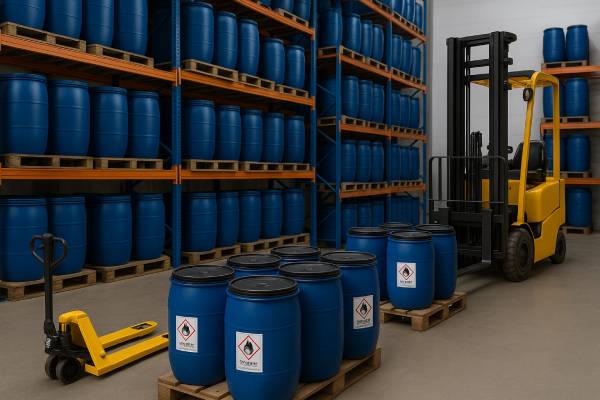 Maquinaría para el almacenamiento de productos químicos