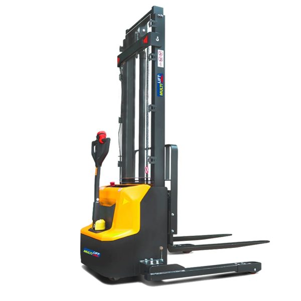 Apilador eléctrico WLSE-1200P G2 Lithium 3.6 m 1200 kg batería de litio. Patas anchas ajustables. - Image 2
