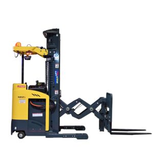 Montacargas eléctrico FBDR-14-ZT Li 6.0 M 1400 kg . Batería de litio. Doble Reach. Desplazador lateral