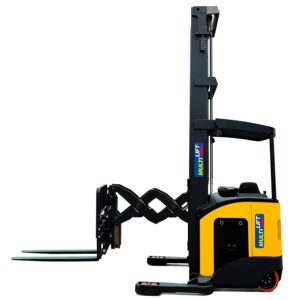 Montacargas eléctrico FBDR-15-CT Li 9.5 M 1500 kg . Batería de litio. Doble Reach. Desplazador lateral