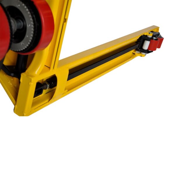 Patín hidráulico manual PEZD-2500P 2500 kg con mecanismo de autotracción mecánica. Llantas tandem poliuretano. 27x48" - Image 4