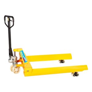 Patín hidráulico manual PRD-2000N 2000 kg para manejo de rollos. Llantas tándem Nylamid. 38X45"