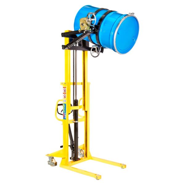 Apilador hidráulico manual DSR-350N 350 kg con rotador para tambos - Image 3