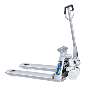 Patín manual PWG-2000N STAINLESS Acero inoxidable con báscula.