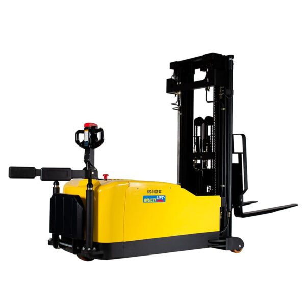 Apilador eléctrico SEC-1500P AC TRIPLEX Lithium (FREE LIFT) 5.0 M 1500 kg con batería de litio. Contrabalanceado. Uso pesado. - Image 2