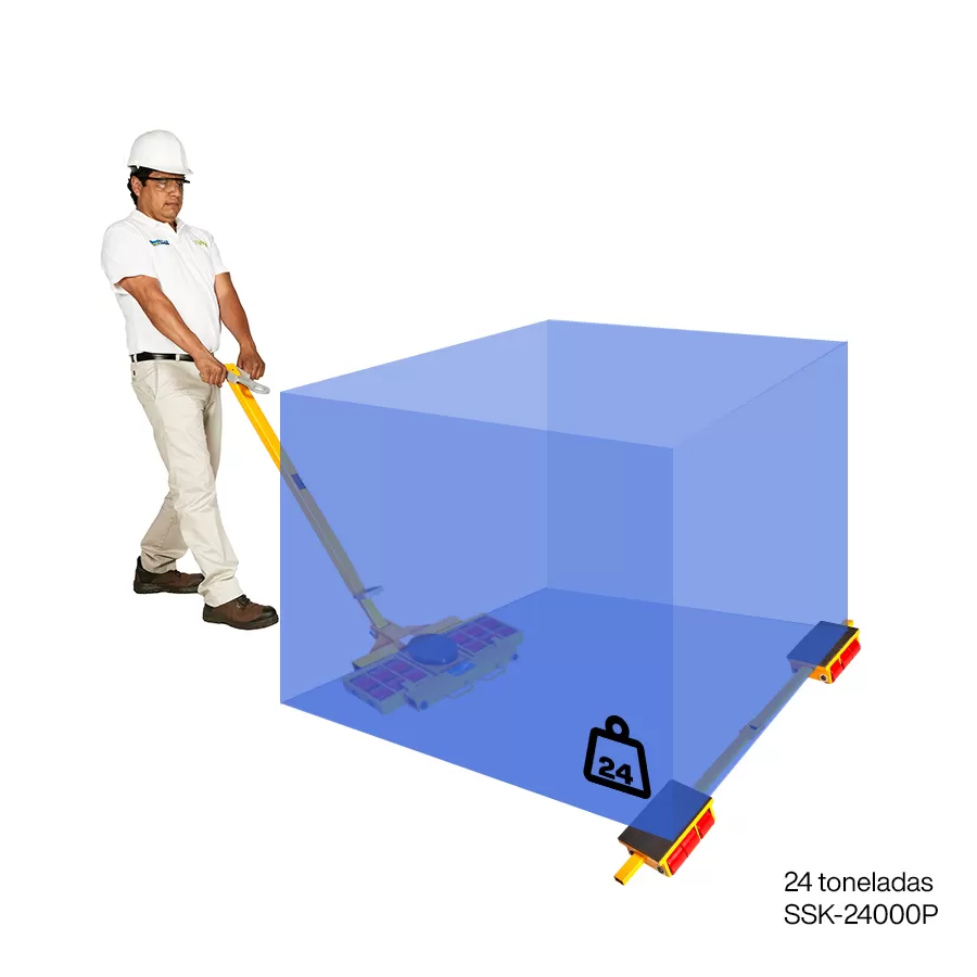Kit de tortuga de carga con dolly SSK-24000P 24000 kg